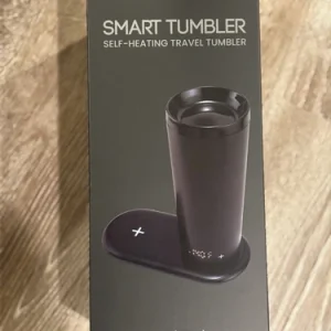 Smart Tumbler Self-Heating Travel Tumbler 12oz, Black, New