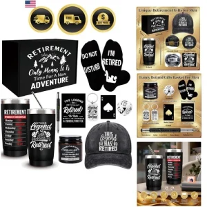 10 Pcs Retirement Gifts for Men 2026, This Legend Has Retired, Happy Retireme...